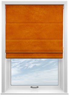 Odessa Velvet, Nectarine - Twist&Fit Roman Blind